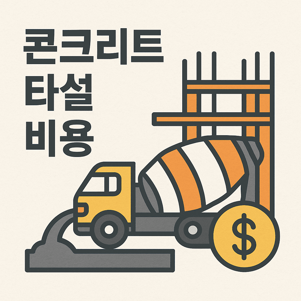 콘크리트 타설 비용