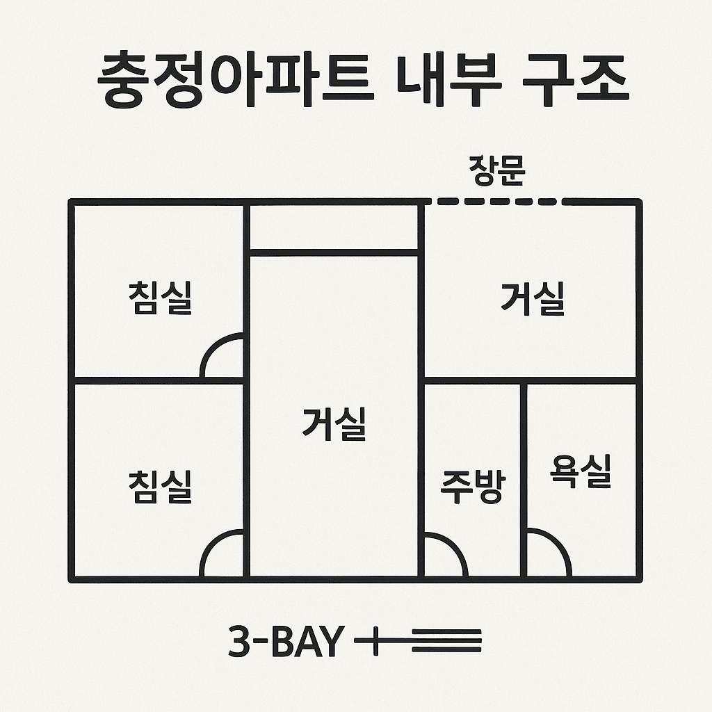 충정아파트 내부 구조
