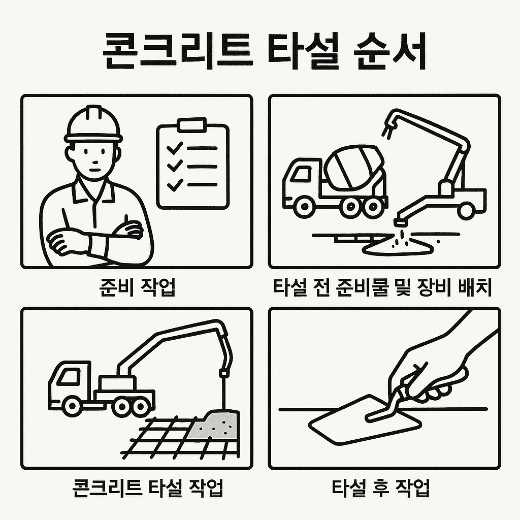 콘크리트 타설 순서