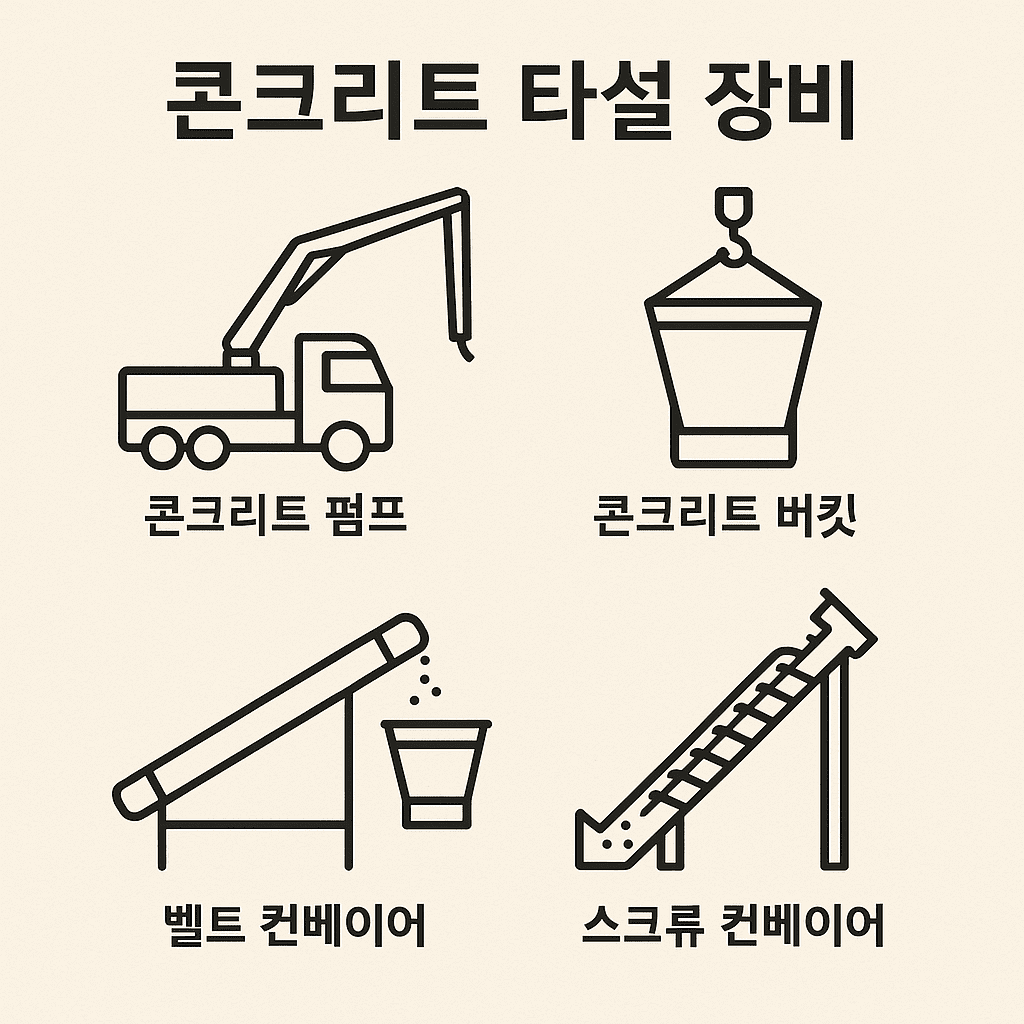 콘크리트 타설 장비